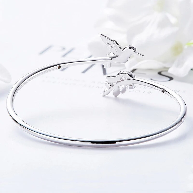 Anillo Ajustable de Colibrí con Diamante de Estras - Image 2