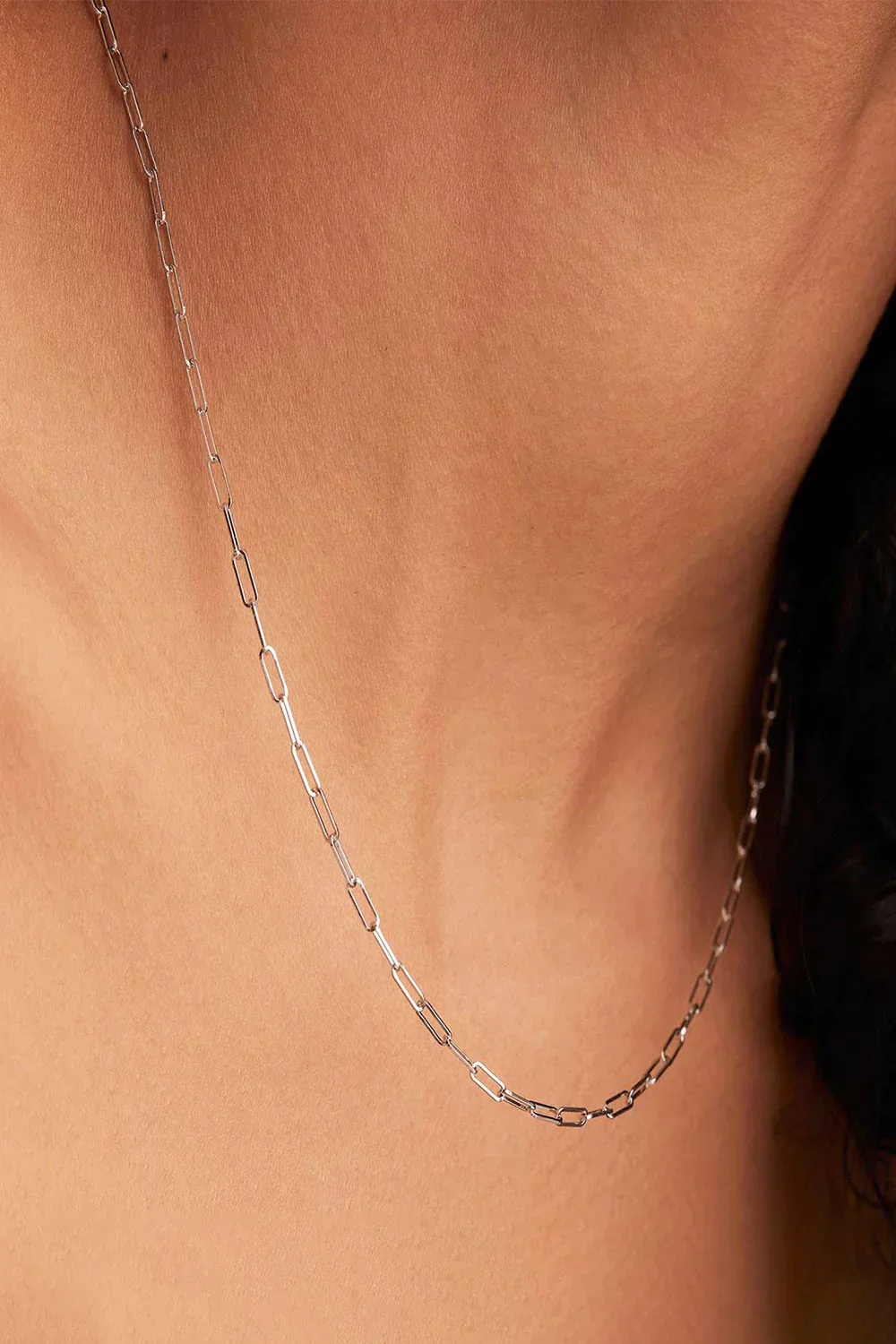 Collar Cadena Elegante Archen | Oro Blanco - Image 2