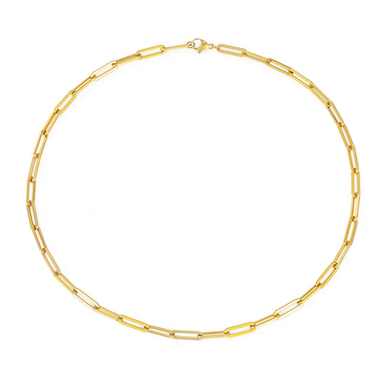 Collar Cadena Elegante Archen | Oro Blanco - Image 3