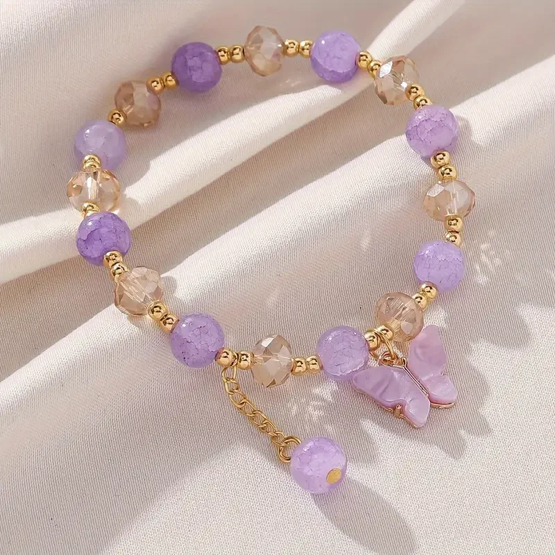Pulsera Elástica de Mariposa con Cuentas - Image 8
