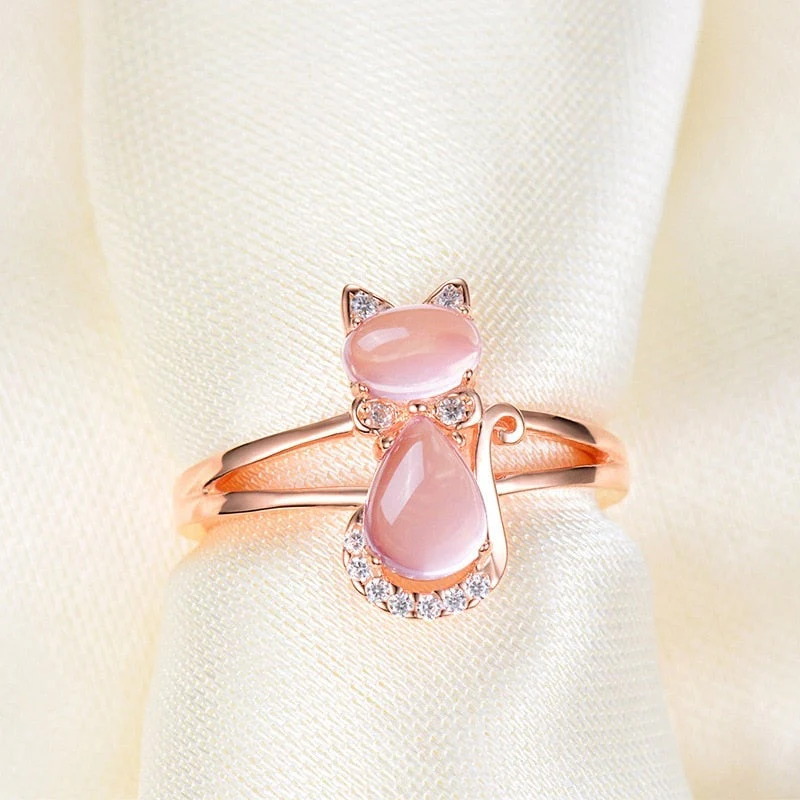 Anillo de Gato en Oro Rosa - Image 2