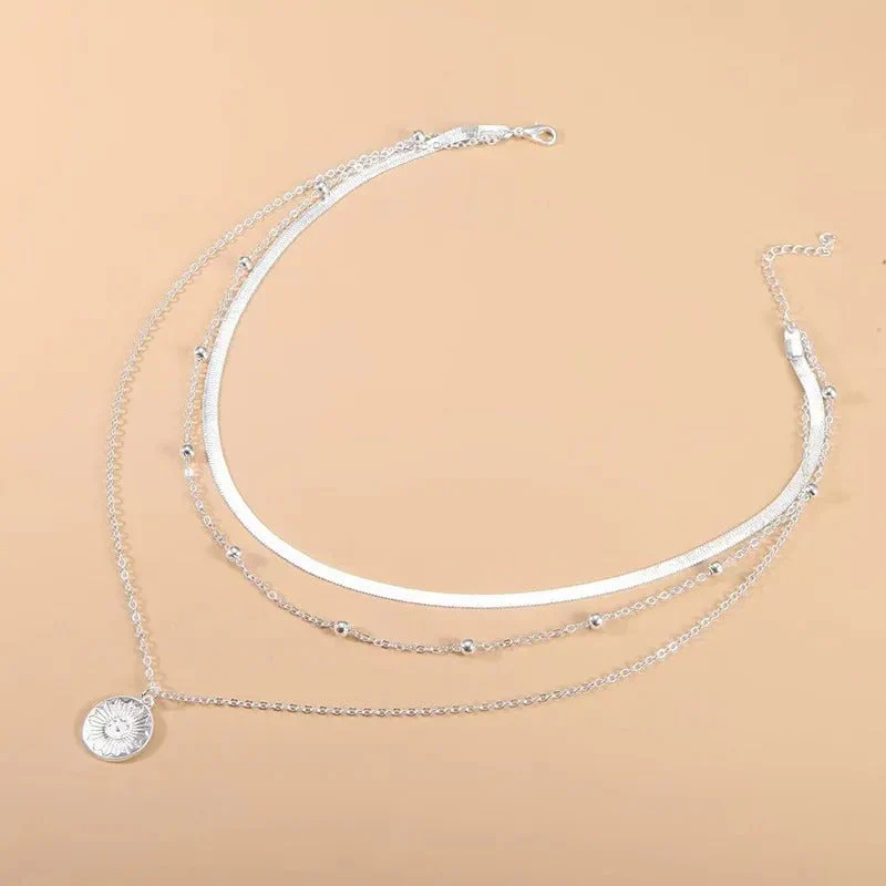 Collar triple de plata 925 - Image 4
