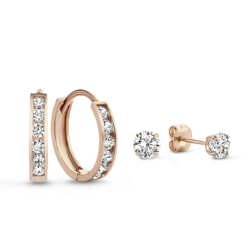Set de Pendientes de Piedra Dara Brillane | Oro - Image 10