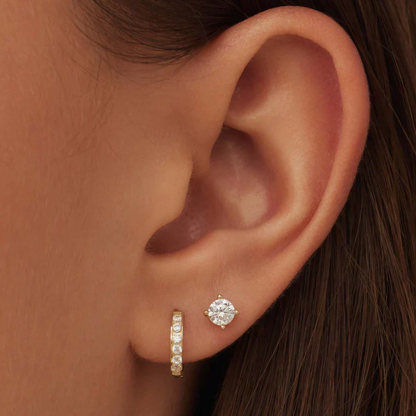 Set de Pendientes de Piedra Dara Brillane | Oro - Image 2