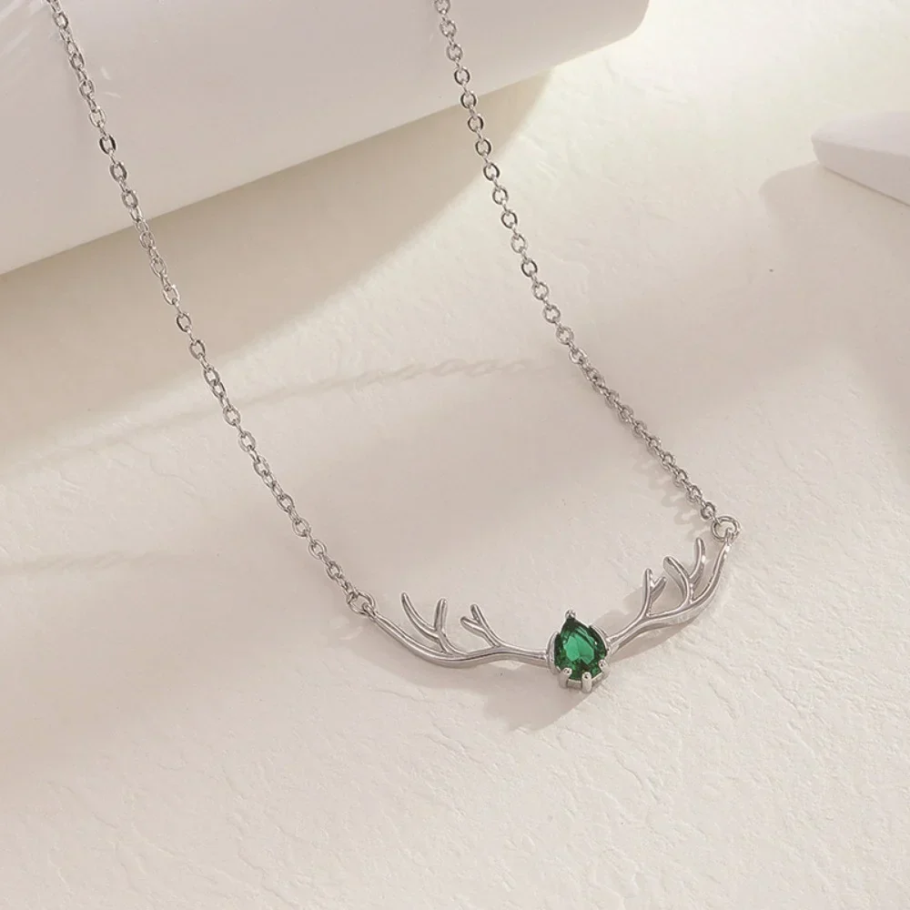 Collar de Asta de Venado con Dije de Corazón Delicado - Image 3