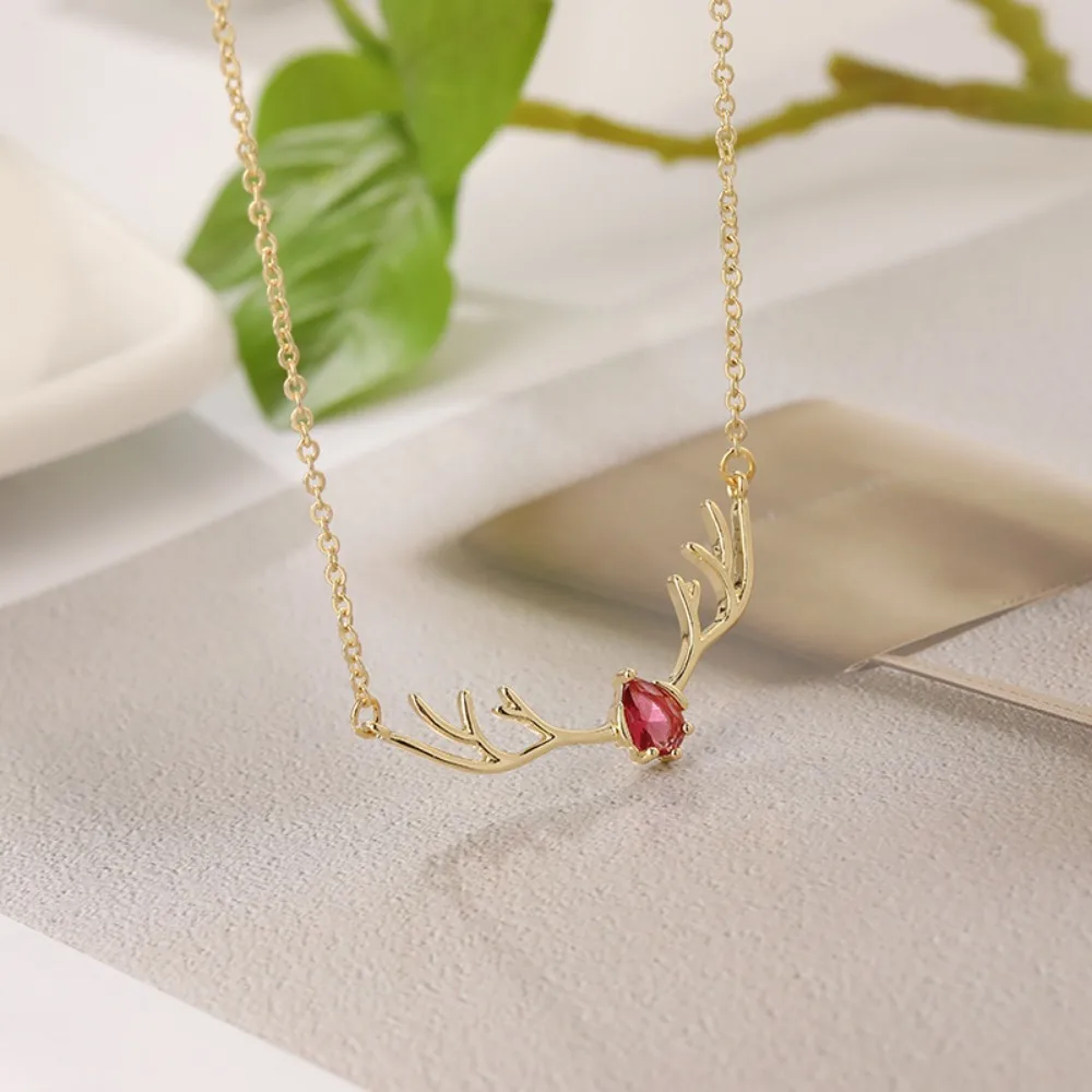 Collar de Asta de Venado con Dije de Corazón Delicado - Image 5