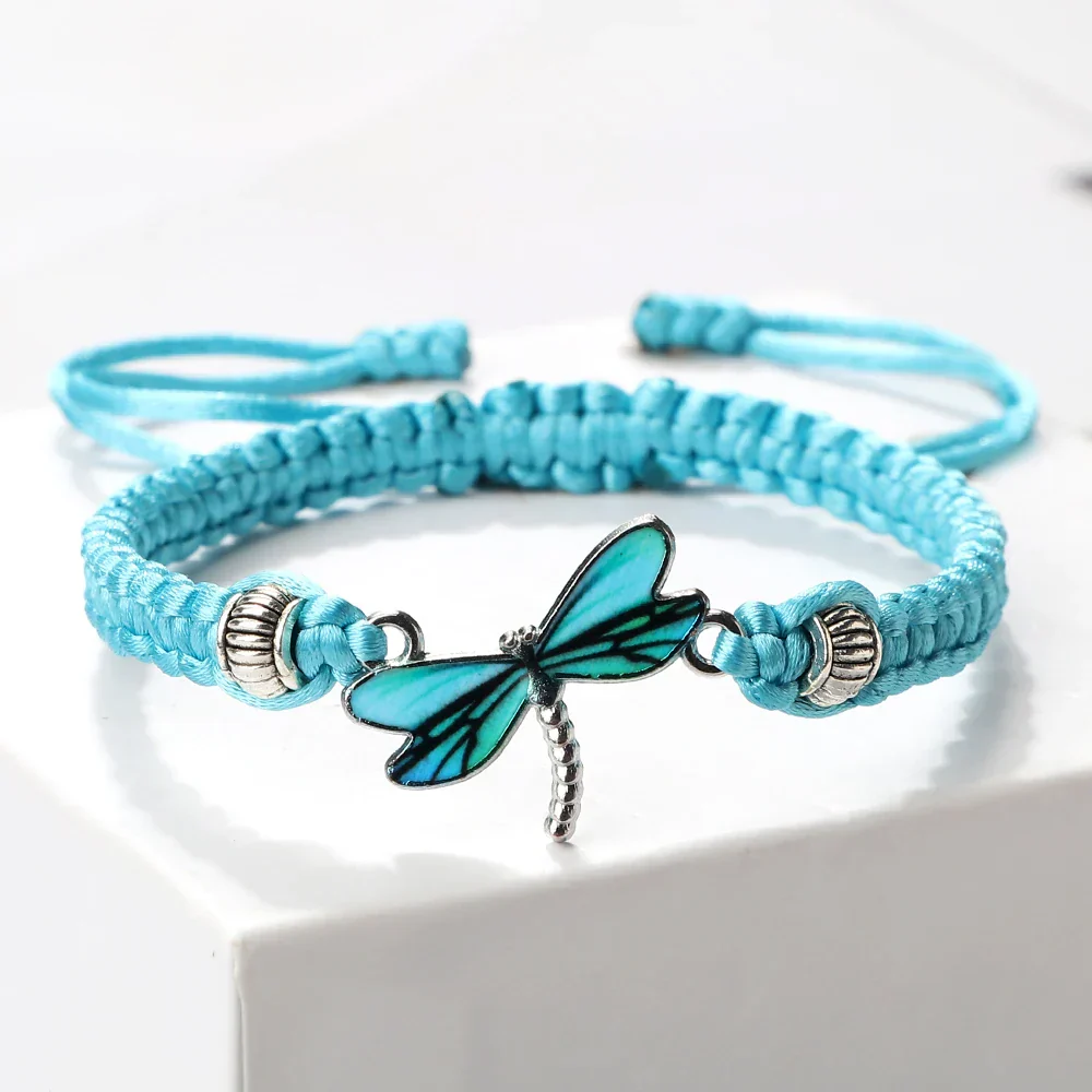 Pulsera de los Sueños de la Libélula Tejida a Mano - Image 6