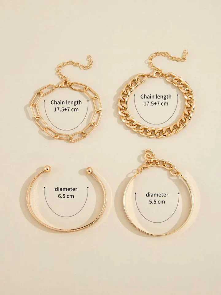 Set de Pulseras Elan Mercer | Oro Blanco - Image 4