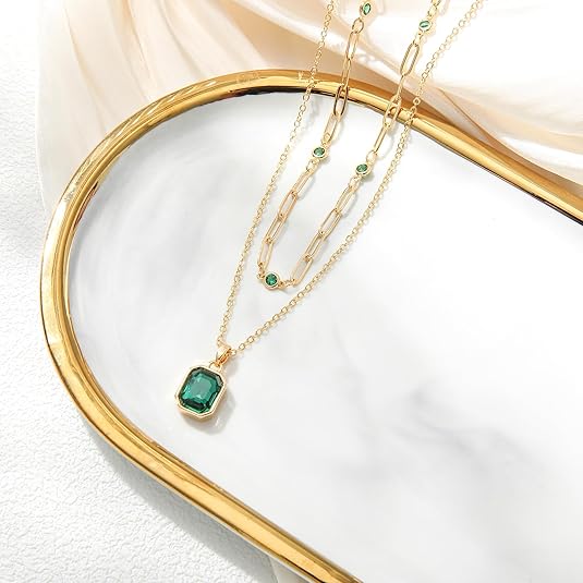 Collar Colgante Trébol de Esmeralda | Oro - Image 3