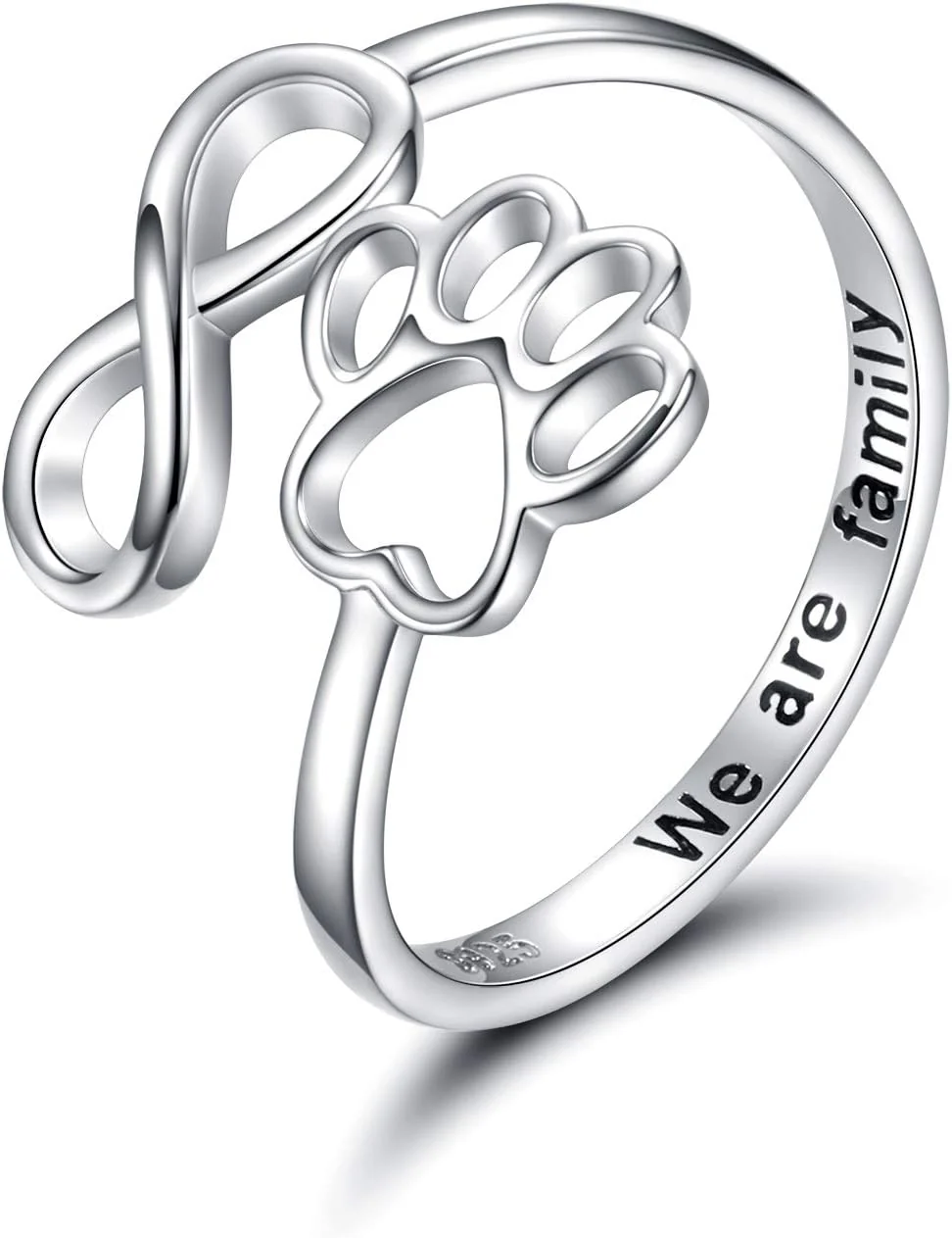Anillo de Pata y Corazón Hecho a Mano - Image 3