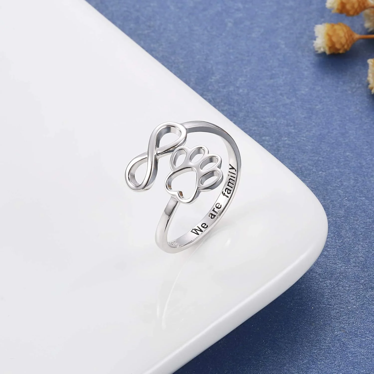 Anillo de Pata y Corazón Hecho a Mano - Image 6
