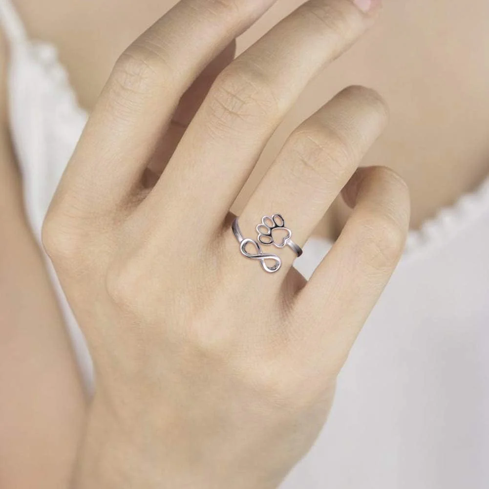 Anillo de Pata y Corazón Hecho a Mano - Image 7