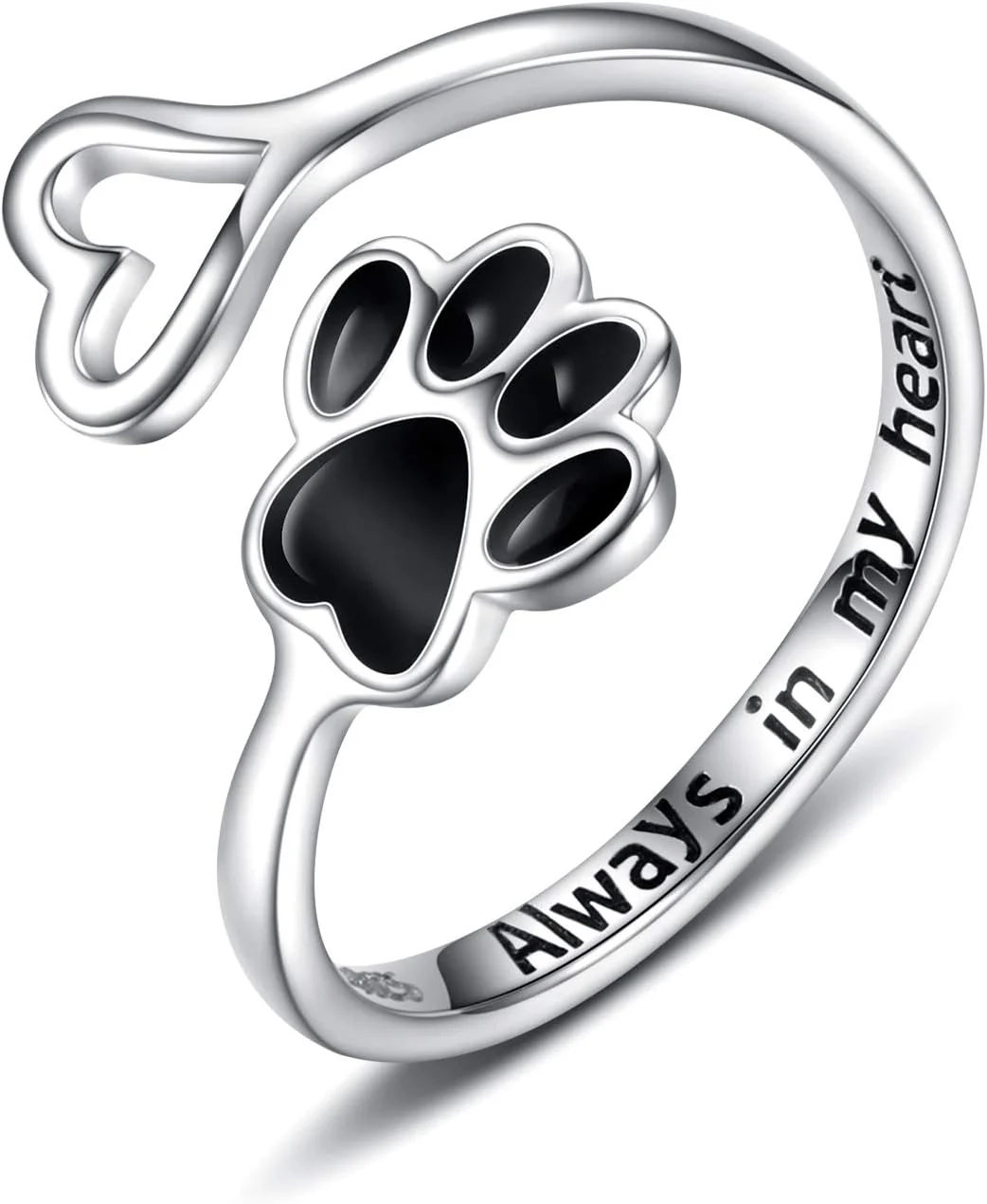 Anillo de Pata y Corazón Hecho a Mano - Image 8