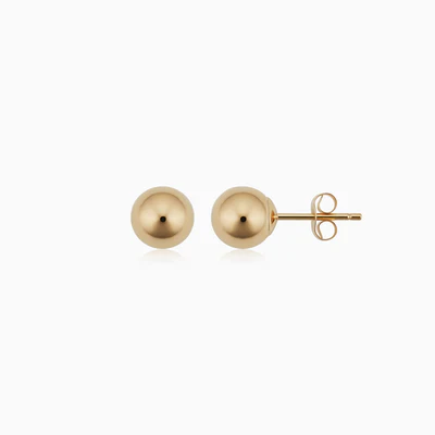 Aretes Stud Have a ball | Oro Blanco - Image 2