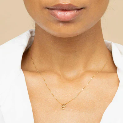 Collar Inicial Carta de Amor | Oro Blanco - Image 6