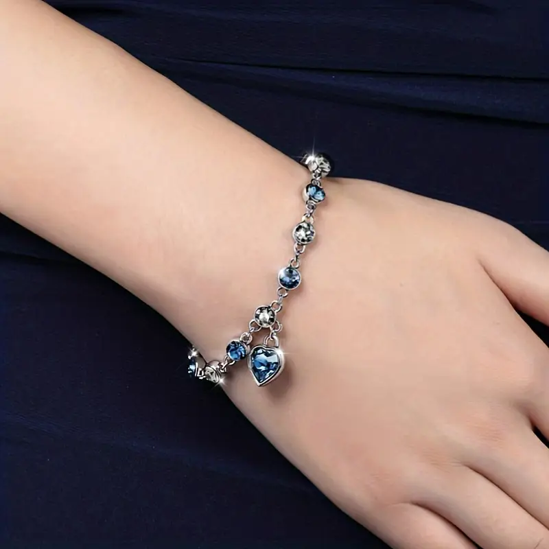 Pulsera Ocean Heart Glow | Oro Blanco - Image 4