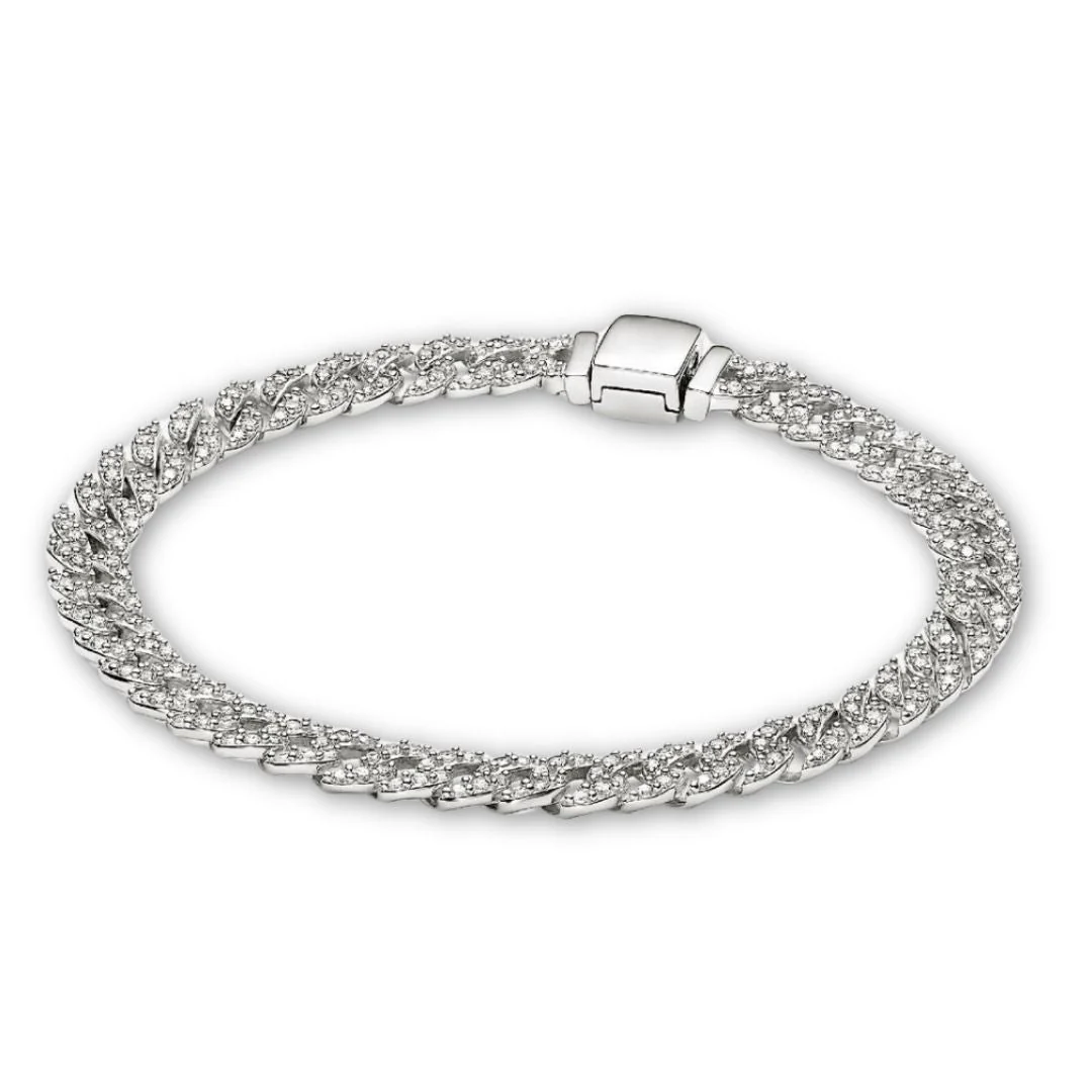 Pulsera Cubana Pavé | Oro - Image 8