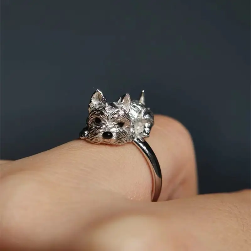 Anillo de Perro Ajustable de Estilo Retro - Image 5