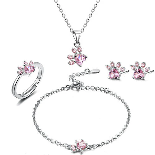Set de Joyería de Pata en Oro Rosa - Image 12