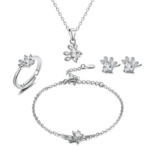 Set de Joyería de Pata en Oro Rosa - Image 13