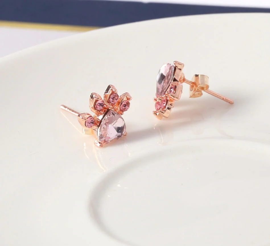 Set de Joyería de Pata en Oro Rosa - Image 7