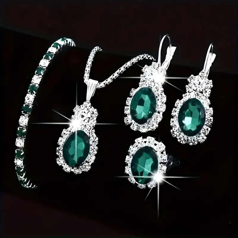 Set de Joyería Seloria Grevalyn | Oro Blanco