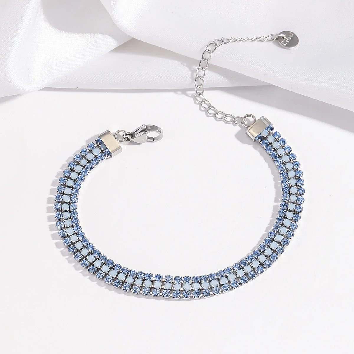 Pulsera Brillo Signature | Oro Blanco