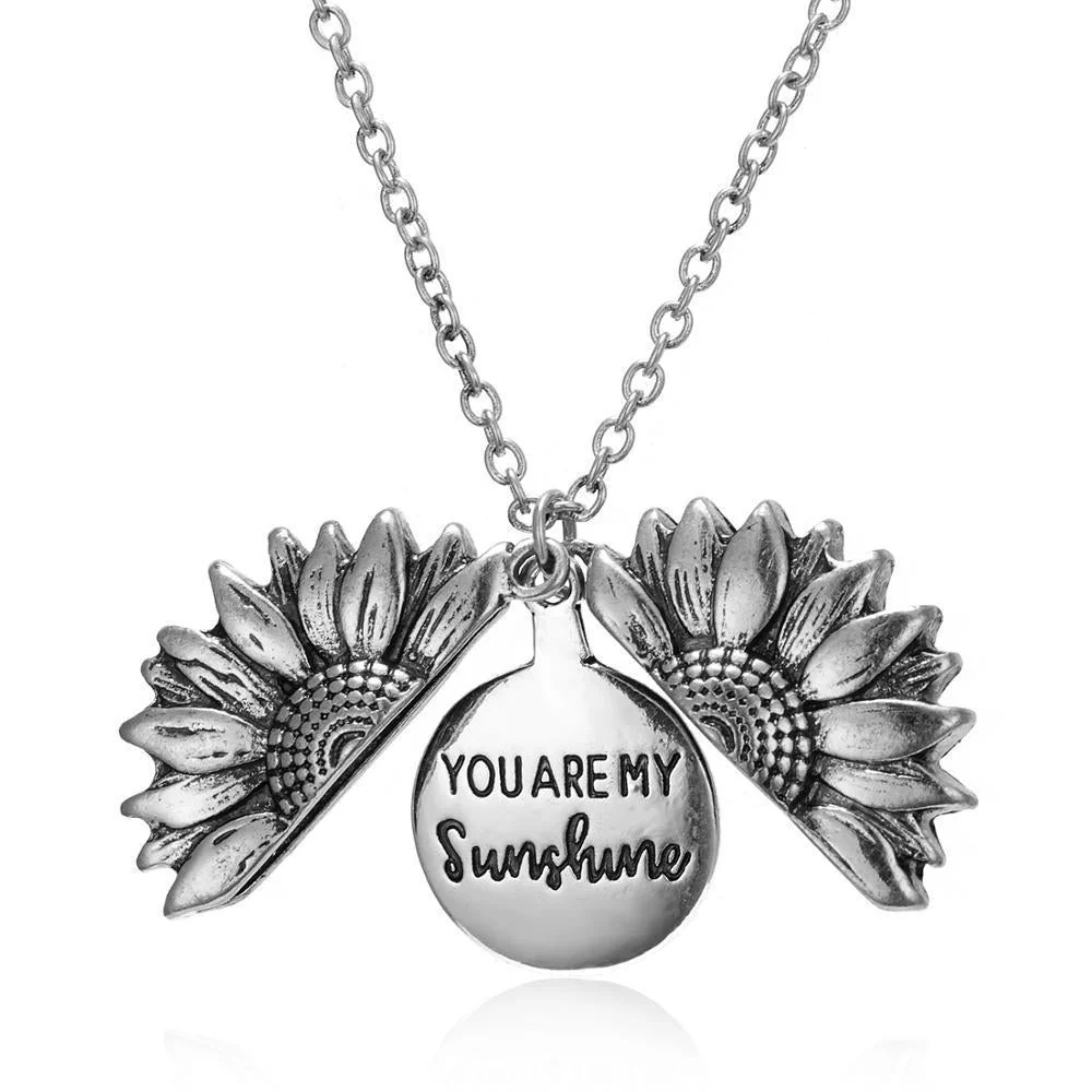 Colgante de Girasol en Plata - Image 4