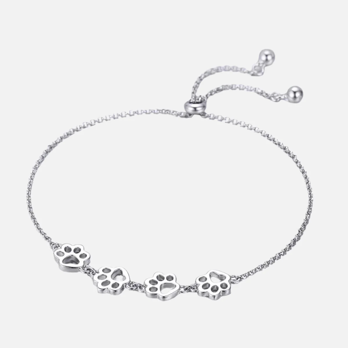Pulsera de Huella de Pata en Plata de Ley - Image 2