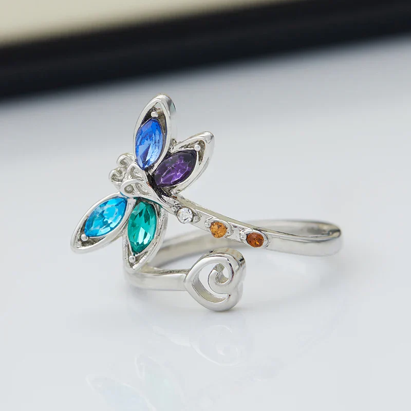 Anillo Ajustable Vintage de Libélula - Image 2