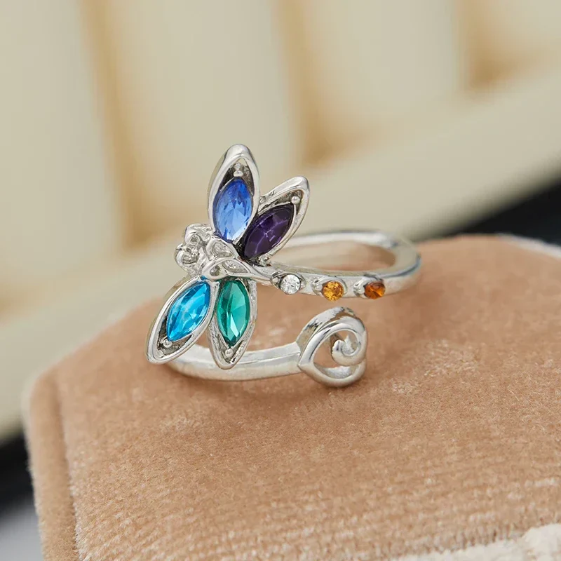 Anillo Ajustable Vintage de Libélula - Image 6
